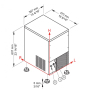 Льдогенератор (кубиковый лед, D-13 г) BREMA CB 246A HC NEW, воздушное охлаждение, хладагент R290