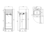 Шкаф холодильный многотемпературный Coldline Vision AC30/1M, 20 уровней 600x400, встроенный агрегат с воздушным охлаждением