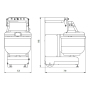 Тестомес двуручный Bernardi BT48X, BT4840099X, прогрессивный вариатор