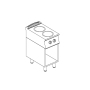 Плита Giorik Unika 700 CI720G индукционная, напольная, 2-х конфорочная