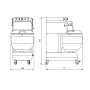 Тестомес двуручный Bernardi BT24X, BT2440099X, прогрессивный вариатор